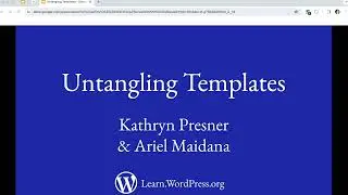 Untangling Templates