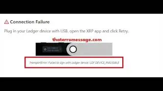 TransportError failed to sign in with ledger device (XUMM)
