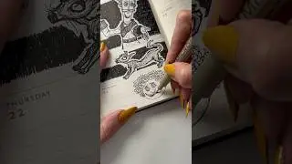 Wybie-Coraline&hellip;#inkdrawing #drawingprocess #dailydrawing #coraline #wybie #drawingprocess