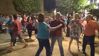 Feria de agosto, (baile Canario en la plaza) Villanueva de Alcardete 2016