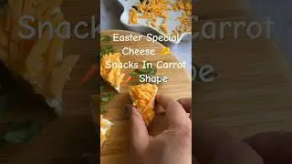 Easter food idea for kids Snacks. Cheese 🧀 in carrot shape. #easter #snacks #cheese se