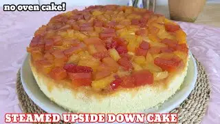 STEAMED FRUIT COCKTAIL UPSIDE DOWN CAKE