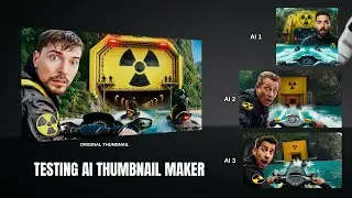 Как создать миниатюры для MR BEAST и MAGNATE MEDIA с помощью инструмента для создания миниатюр на...