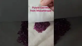Purple Garnets from Mozambique #garnet #gemstone #jewelry #gems #usa #denver #gemcutting #jewelery