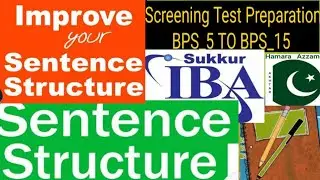 Sentence Structure || Main Points of Sentence Structure || Difference between different words || IBA