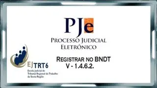 PJE Registrar no BNDT
