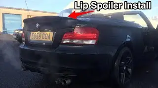 Installing Trunk Lip Spoiler On BMW 1 Series E88 & E82