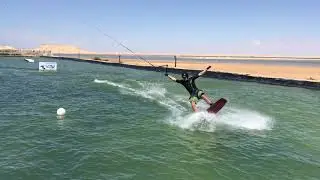 Raley to blind - wakeboard trick in Dakhla
