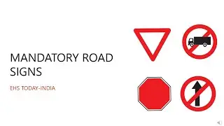 Mandatory Road Signs