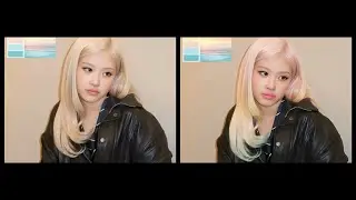 Rose from Blackpink pastel colours hair by Blackpink Popcorn