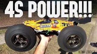 4S POWER!! VKAR BISON Wheelie Monster **With Bearing Failure!**