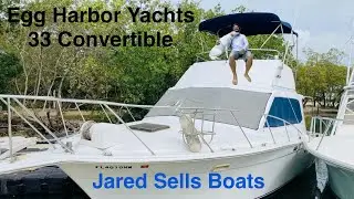 For Sale: 1985 Egg Harbour Yachts 33 Convertible motor yacht live aboard.