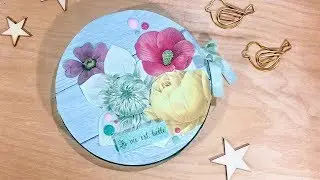 Mini Álbum CIRCULAR Súper FÁCIL - Estilo Romántico / Shabby Chic