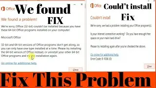 couldn't install office 2016 We Found A problem office install
