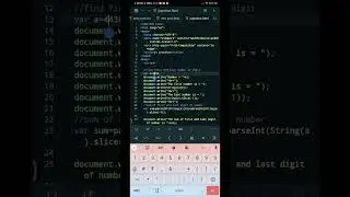 Find Sum of First and Last digit of a Number by JavaScript 🔥🤓#html5 #css3 #javascript #shorts #bts