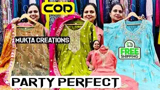 Stunning Kaftans, Gowns & PartyWear Suits at Mukta Creations. COD & Free Shipping.