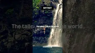 Scaling The Heights of History 🪜 #shorts #facts #guys #guyfacts #tall #worldrecord #waterfall #jump