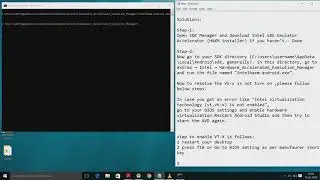 Android Studio : Cannot launch AVD - ERROR: x86 emulation currently requires hardware acceleration