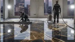 Luxury 3D Epoxy Floor Transformation 😱 | AI Epoxy Art That Looks Unreal