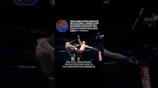 UFC on ESPN 44 Holloway vs Allen Fight Simulation Highlight #shorts