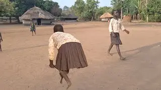 African village life//African #games//morning hours.