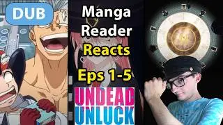 ANDY, FUUKO & GINA// Manga Reader REWATCHES Undead Unluck Eps 1-5 Dub Reaction