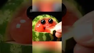 Adorable Baby Watermelon 🍉 | Oddly Satisfying AI ASMR #shorts