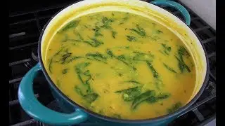 The Ultimate Split Peas Dhal (kale & spinach) #TastyTuesdays | CaribbeanPot.com