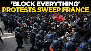FRANCE PROTESTS LIVE | Paris Burns as Protesters Clash with Police in Anti-Macron Uprising