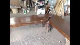 Solid Acacia Wood Slab Dining and Bar Table Top Reclaimed Wood Custom Made Lacquer Finishing