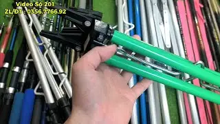 Video Số 201 : Đồ B&atilde;i Nhật Ch&acirc;n Chống Cần, Cắm Lều - Cần C&acirc;u Daiwa Kevlar Carbo - Cần C&acirc;u Đơn Đ&agrave;i