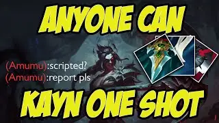 KAYN ONE SHOT - BLUE KAYN - SCRIPTED AUTO FLASH AMUMU UTLI (ADC MAIN PLAYING JG KAYN)