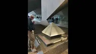 Climbing the Grand Staircase of the Grand Egyptian Museum (POV Walk)