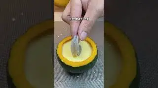You must try the white and tender pumpkin steamed eggs  #short #learntocookwithme #cooking #learning