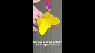 🦋 Flapping 3D Paper Butterfly &ndash; Easy Origami Tutorial!