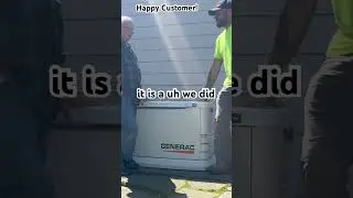 Happy Customer Shares His Thoughts-Generac generator #generator #homeowner #emergencypower