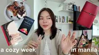 a cozy week in manila | quiet days at home, books with beautiful writing, good meals