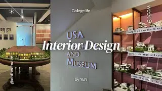 Week 9: College life | Interior Design Student &bull; What I ate for a week, archive museum tour || Yen