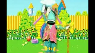 Dorothy The Dinosaur Likes To Dance In Her Pink & Yellow Heart Vest At Wags World