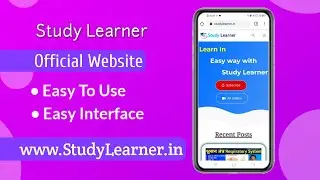 Study Learner - Official Website | Notes, Quizzes, Video Classes | Learn In Easy Way