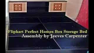Flipkart Perfect Homes Bed Assembly by Jeeves | Flipkart Perfect Homes Rhapsody Engineered Wood Bed
