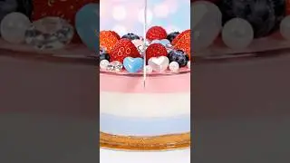 【ASMR AI】クリスタルケーキをカット#Crystal#ai#asmr#GlassCake #ガラス#癒し#透明感 #Shorts #フルーツ#硬質音 #ショート#Cutting#ai#fruit