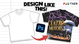 How I Use PHOTOSHOP to DESIGN Clothes #PODPartner