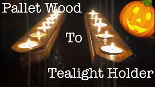 Tealight Holder From Pallet Wood - Step by Step - pallet project