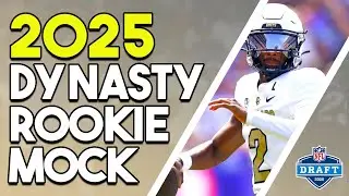 Dynasty Fantasy Football 2-ROUND ROOKIE MOCK DRAFT | 12TM, 2QB, PPR (Lineup/Start 10)