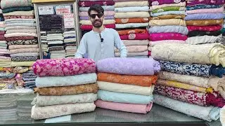 Pure Shamoz Silk inspired by Sabyasachi and Cross Stitch Design Luxury Fabric Sana Fabrics Pure Silk