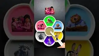 Zootopia Color Mixing | Guess the Final Color💫#zootopia #colors #satisfying
