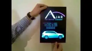 Advertise with Glowing and Flashing Electroluminescent Poster !