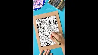 Watch me create a Flower Burst Coloring Page for you