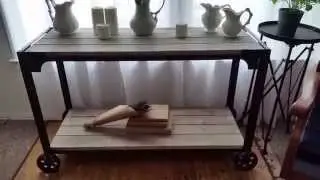 Console Table | Industrial Table | Industrial Factory from DecorSteals.com